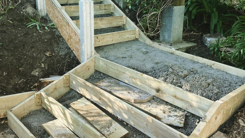 new garden steps